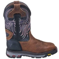 Justin Boots: Men's WK2104 Steel Toe EH Cowboy Work Boots -Workingperson Deals Shirts Store justin wk2104 o 01