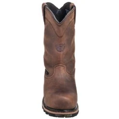 Justin Boots: Men's WK4630 Brown 10" Composite Toe Boots -Workingperson Deals Shirts Store justin wk4630 f 01
