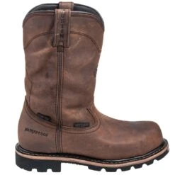 Justin Boots: Men's WK4630 Brown 10" Composite Toe Boots -Workingperson Deals Shirts Store justin wk4630 o 01