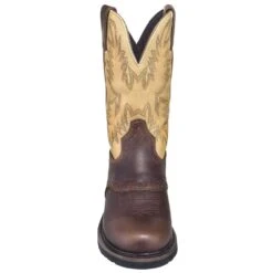 Justin Boots: Men's SE4660 Brown Stampede Cowboy Boots -Workingperson Deals Shirts Store justin wk4660 080 f 01