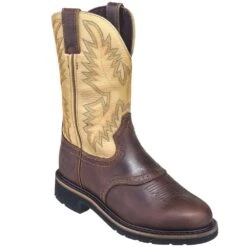 Justin Boots: Men's SE4660 Brown Stampede Cowboy Boots -Workingperson Deals Shirts Store justin wk4660 080 p 01