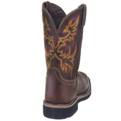 Justin Boots: Men's SE4689 Brown Waterproof Stampede Boots 13 Justin Boots: Men's SE4689 Brown Waterproof Stampede Boots -Workingperson Deals Shirts Store justin wk4689 080 b 01