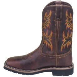 Justin Boots: Men's SE4689 Brown Waterproof Stampede Boots 11 Justin Boots: Men's SE4689 Brown Waterproof Stampede Boots -Workingperson Deals Shirts Store justin wk4689 080 i 01