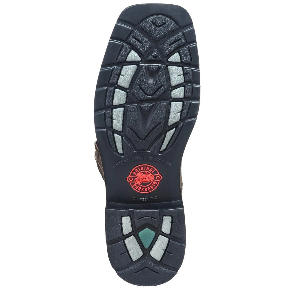 Justin Boots: Men's SE4689 Brown Waterproof Stampede Boots 1 Justin Boots: Men's SE4689 Brown Waterproof Stampede Boots