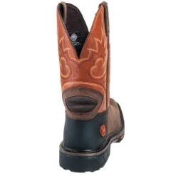 Justin Boots: Men's SE4944 Two Tone Leather EH Cowboy Work Boots -Workingperson Deals Shirts Store justin wk4944 090 b 01