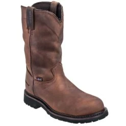 Justin Boots: Men's Steel Toe SE4961 Waterproof EH Wyoming Cowboy Boots -Workingperson Deals Shirts Store justin wk4961 p 01