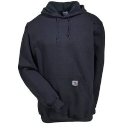 Carhartt Sweatshirts: Men's Black K121 BLK Hooded Pullover Sweatshirt 7 Carhartt Sweatshirts: Men's Black K121 BLK Hooded Pullover Sweatshirt -Workingperson Deals Shirts Store k121blk carharttf 01