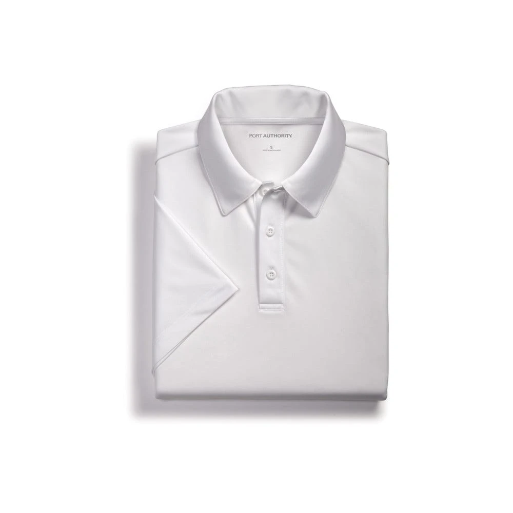 Port Authority Shirt: Men's K540 WHT White Silk Touch Performance Polo 5 Port Authority Shirt: Men's K540 WHT White Silk Touch Performance Polo - Image 5