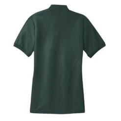 Port Authority Shirts: Women's Silk Touch Green Shirt L500 DGR -Workingperson Deals Shirts Store l500 darkgreen flat back