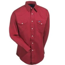 Wrangler Shirts: Men's Red MS70619 Cowboy Cut Long Sleeve Twill Shirt 5 Wrangler Shirts: Men's Red MS70619 Cowboy Cut Long Sleeve Twill Shirt -Workingperson Deals Shirts Store ms70619 wranglerf 01