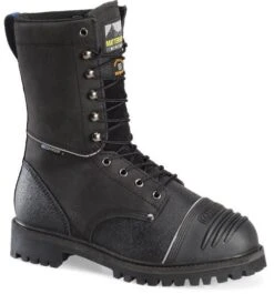 Matterhorn Boots: Men's MT903 Black 10" Waterproof Internal Metguard Work Boot