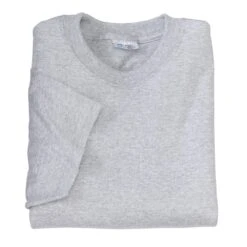 Port & Company Shirts: Men's PC55 AH Athletic Heather Core Blend Tee -Workingperson Deals Shirts Store pc55 athleticheather folded