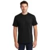 Port & Company Shirts: Men's Black PC61 JBK Cotton Essential Tee Shirt