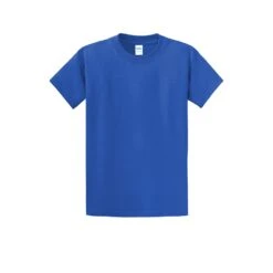 Port & Company Shirts: Men's Royal Blue PC61 RYL Essential T-Shirt -Workingperson Deals Shirts Store pc61 royal flat front