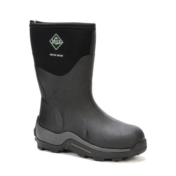 Muck Boots: Men's ASM 000A Black Arctic Sport Mid Insulated Waterproof Boot 4 Muck Boots: Men's ASM 000A Black Arctic Sport Mid Insulated Waterproof Boot - Image 4