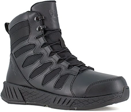 Reebok Boots: Men's RB4355 Black 6 Inch Floatride Energy Tactical Soft Toe Work Boot 1 Reebok Boots: Men's RB4355 Black 6 Inch Floatride Energy Tactical Soft Toe Work Boot