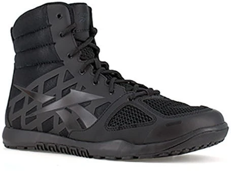 Reebok Boots: Men's RB7120 Black 6 Inch Nano Tactical EH Soft Toe Work Boot 1 Reebok Boots: Men's RB7120 Black 6 Inch Nano Tactical EH Soft Toe Work Boot