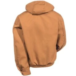 Red Kap Jackets: Men's JD20 BD Brown Duck Hooded Jacket -Workingperson Deals Shirts Store red kap jd20bd b 01