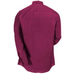 Red Kap Shirts: Men's SP14 BY Burgundy Long-Sleeve Industrial Work Shirt -Workingperson Deals Shirts Store red kap sp14 by b 01