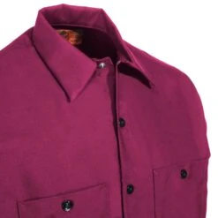 Red Kap Shirts: Men's SP14 BY Burgundy Long-Sleeve Industrial Work Shirt