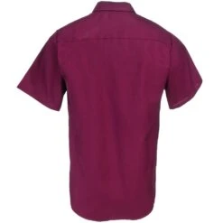 Red Kap Shirts: Men's SP24 BY Short-Sleeve Industrial Burgundy Work Shirt 5 Red Kap Shirts: Men's SP24 BY Short-Sleeve Industrial Burgundy Work Shirt -Workingperson Deals Shirts Store red kap sp24by b 01