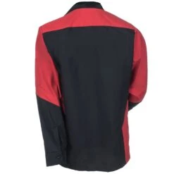 Red Kap Shirts: Men's SY10 BR Black & Red Ripstop Long Sleeve Shirt -Workingperson Deals Shirts Store red kap sy10br b 01