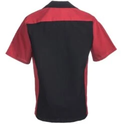 Red Kap Shirts: Men's SY20 BR Black/Red Short-Sleeve Ripstop Crew Uniform Shirt -Workingperson Deals Shirts Store red kap sy10br b 01 1