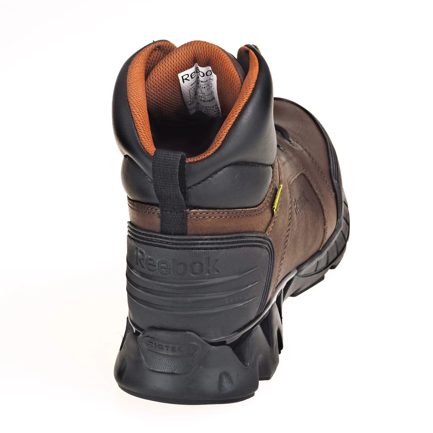 Reebok Boots: Men's RB7605 EH Internal Met Guard Carbon Safety Toe Brown ZigKick Hikers 1 Reebok Boots: Men's RB7605 EH Internal Met Guard Carbon Safety Toe Brown ZigKick Hikers