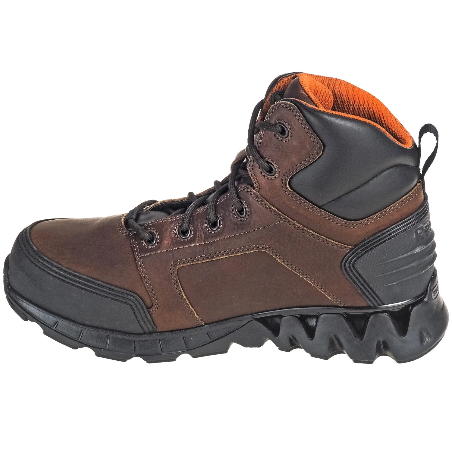 Reebok Boots: Men's RB7605 EH Internal Met Guard Carbon Safety Toe Brown ZigKick Hikers 3 Reebok Boots: Men's RB7605 EH Internal Met Guard Carbon Safety Toe Brown ZigKick Hikers - Image 3
