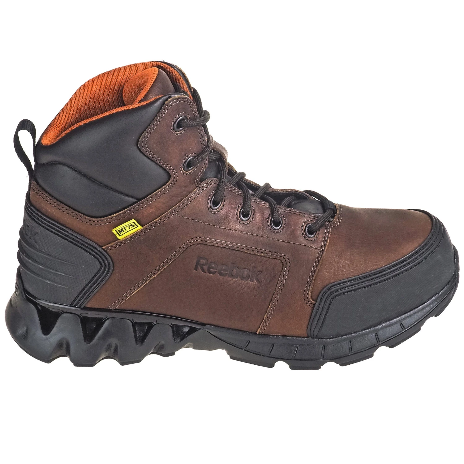 Reebok Boots: Men's RB7605 EH Internal Met Guard Carbon Safety Toe Brown ZigKick Hikers 4 Reebok Boots: Men's RB7605 EH Internal Met Guard Carbon Safety Toe Brown ZigKick Hikers - Image 4