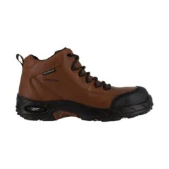 Reebok Boots: Men's Brown RB4444 Tiahawk EH Waterproof Hiking Boots -Workingperson Deals Shirts Store reebok rb4444 rb444 tiahawk 01