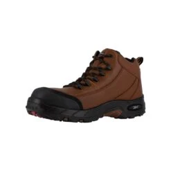 Reebok Boots: Men's Brown RB4444 Tiahawk EH Waterproof Hiking Boots -Workingperson Deals Shirts Store reebok rb4444 rb444 tiahawk 03