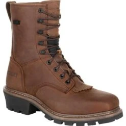 Rocky Footwear: Men's RKK0277 Waterproof Composite Square Toe Logger Work Boots 9 Rocky Footwear: Men's RKK0277 Waterproof Composite Square Toe Logger Work Boots -Workingperson Deals Shirts Store rkk0277