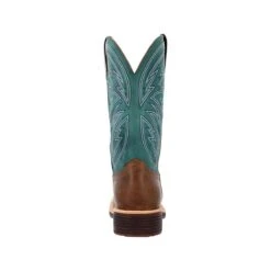 Rocky Boots: Men's RKW0406 Teal Soft Toe 12" Tall Oaks Western Pull On Boot -Workingperson Deals Shirts Store rkw0406 1edit
