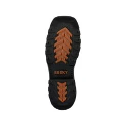 Rocky Boots: Men's RKW0407 Dark Brown Composite Square Toe Rams Horn Western Boot -Workingperson Deals Shirts Store rkw0407 5edit