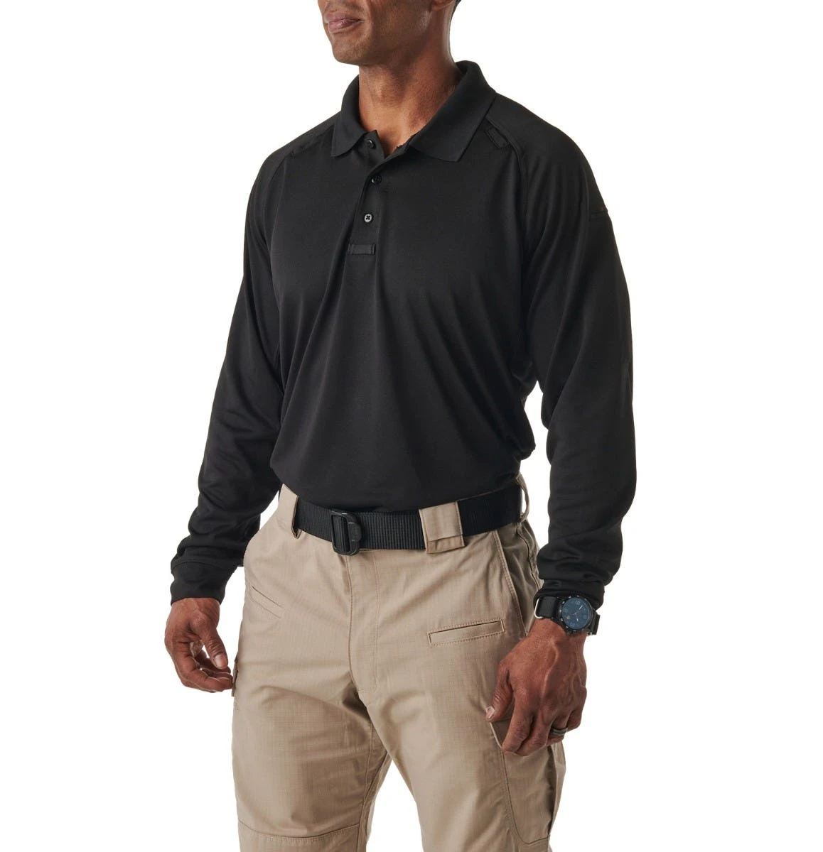 5.11 Tactical Shirts: Men's Performance Black Long Sleeve Polo Shirt 72049 019 2 5.11 Tactical Shirts: Men's Performance Black Long Sleeve Polo Shirt 72049 019 - Image 2