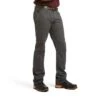 Ariat Rebar Pants: Men's 10030250 Rebar Grey Rebar M4 Low Rise DuraStretch Stackable Straight Leg Pant