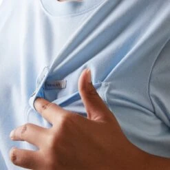 Ariat Rebar Shirts: Women's 10043848 Clearsky CottonStrong Roughneck Graphic T-Shirt -Workingperson Deals Shirts Store s23 wms work 10043848 detail02 plus