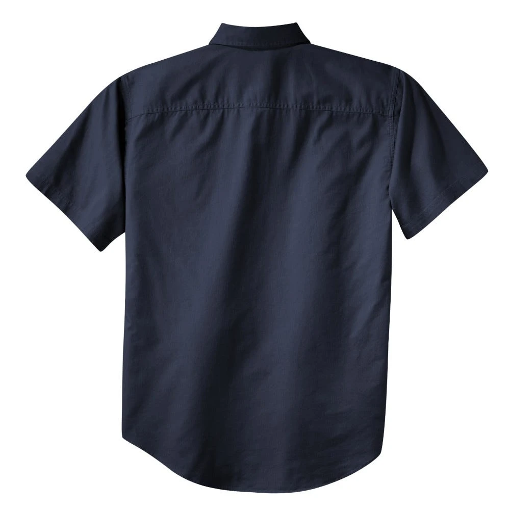 Port Authority Shirts: Men's Classic Navy S500T CNV Short Sleeve Twill Shirt 6 Port Authority Shirts: Men's Classic Navy S500T CNV Short Sleeve Twill Shirt - Image 6