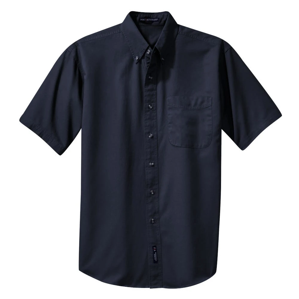 Port Authority Shirts: Men's Classic Navy S500T CNV Short Sleeve Twill Shirt 5 Port Authority Shirts: Men's Classic Navy S500T CNV Short Sleeve Twill Shirt - Image 5