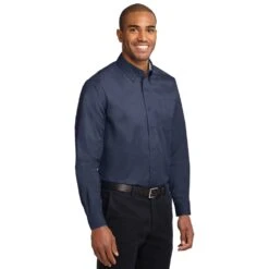 Port Authority Shirts: Men's Navy S608 NVY Easy Care Woven Shirt 8 Port Authority Shirts: Men's Navy S608 NVY Easy Care Woven Shirt -Workingperson Deals Shirts Store s608 navy model 3q 072014
