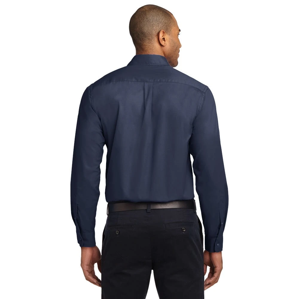 Port Authority Shirts: Men's Navy S608 NVY Easy Care Woven Shirt 2 Port Authority Shirts: Men's Navy S608 NVY Easy Care Woven Shirt - Image 2