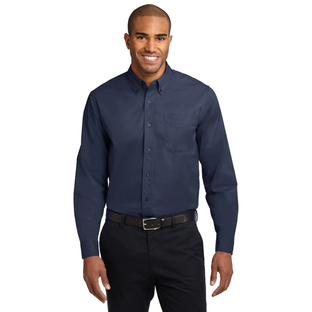 Port Authority Shirts: Men's Navy S608 NVY Easy Care Woven Shirt 1 Port Authority Shirts: Men's Navy S608 NVY Easy Care Woven Shirt