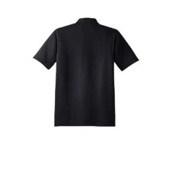Sport-Tek Shirts: Men's ST650 BLK Black Moisture-Wicking Micropique Polo Shirt 11 Sport-Tek Shirts: Men's ST650 BLK Black Moisture-Wicking Micropique Polo Shirt -Workingperson Deals Shirts Store st650 black flat back