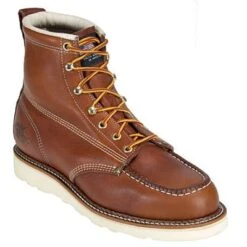 Thorogood Boots: Men's 814-4200 American Heritage Wedge Moc Toe Boots -Workingperson Deals Shirts Store thorogood 814 4200 image
