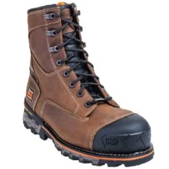 Timberland PRO Boots: Men's Brown 92671 Boondock EH Composite Toe Boots -Workingperson Deals Shirts Store timberland 92671 p 01