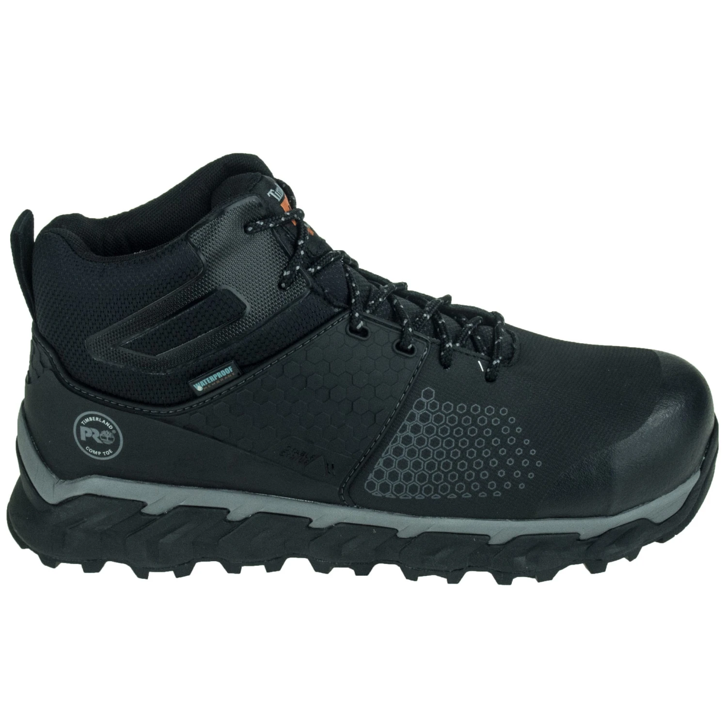 Timberland PRO Boots: Ridgework Men's Black CT TB0A1KBW001 WP Mid Work Boots 2 Timberland PRO Boots: Ridgework Men's Black CT TB0A1KBW001 WP Mid Work Boots - Image 2