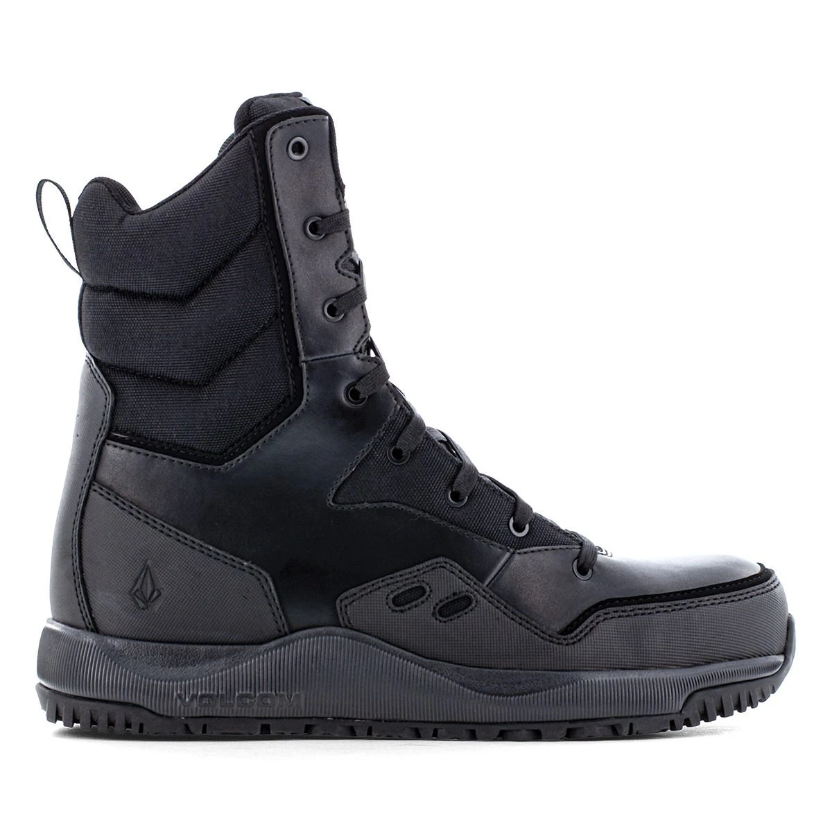 Volcom Boots: Men's VM30704 Black Composite Toe Street Shield Skate-Inspired 8" Tactical Side Zipper Boot 4 Volcom Boots: Men's VM30704 Black Composite Toe Street Shield Skate-Inspired 8" Tactical Side Zipper Boot - Image 4