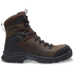 Wolverine Boots: Men's W10859 Brown Glacier Xtreme Composite Toe EH Waterproof Boots