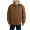 Wolverine Shirts: Men's W1203890 231 Brown Hooded Overman Shirt Jacket